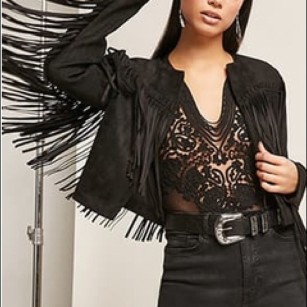Genuine Suede Fringe Jacket